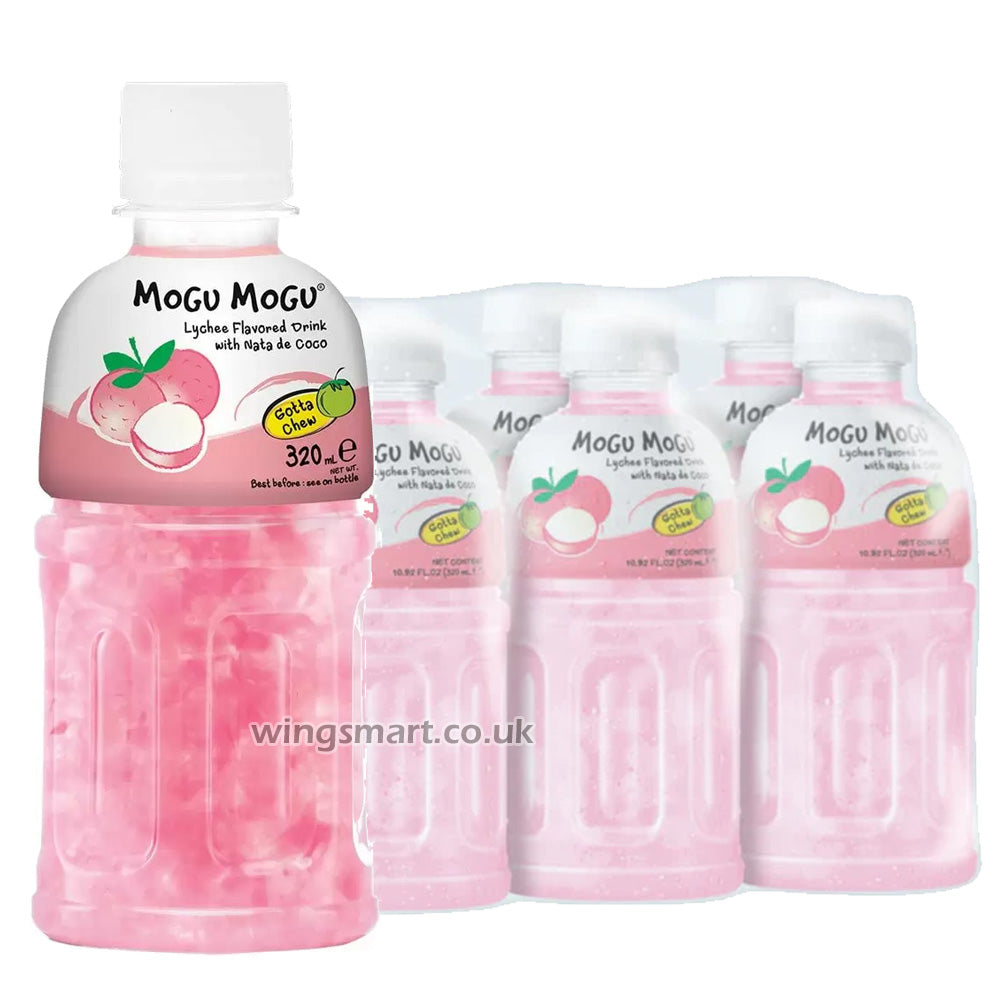 Mogu Mogu Nata De Coco Lychee 320ml (Pack Of 6)