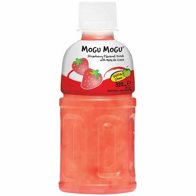 Mogu Mogu Nata De Coco Strawberry Bottles 320ml (Pack Of 6)