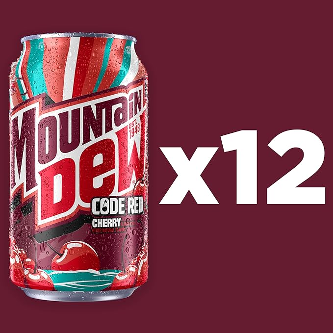 Mountain Dew Code Red Cherry (12 x 355ml Cans)