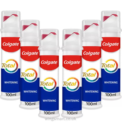 Colgate Total Whitening Toothpaste, 6 x 100ml