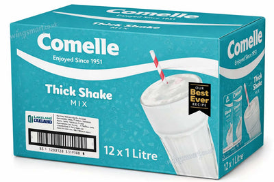 Comelle Thick Shake Mix 1 Litre – Vanilla Flavour | Case of 12
