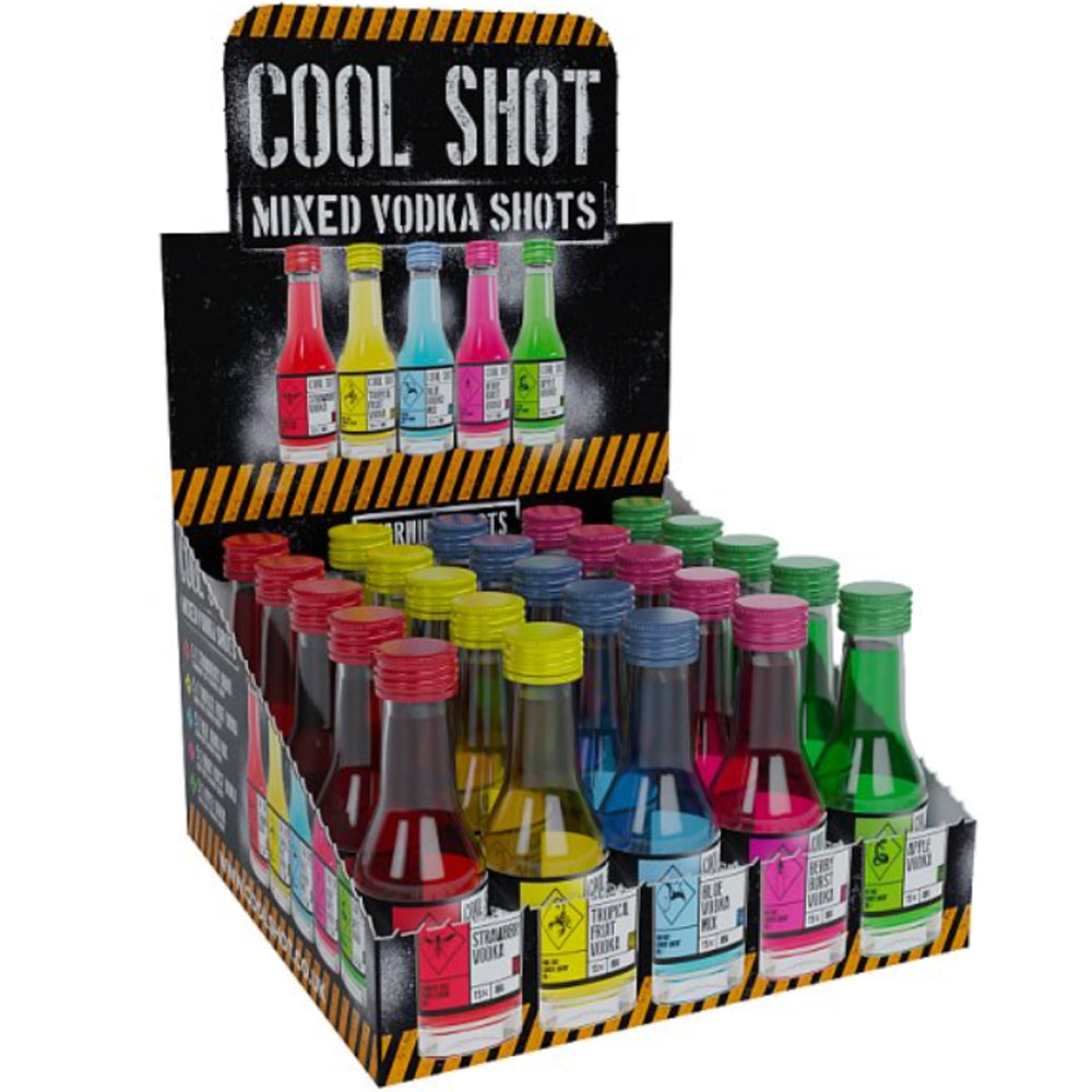 Cool Shot Mixed Vodka Shots 25 x 20ml