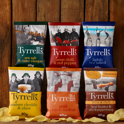 Tyrrells Crisps 40g Sharing & Snack Size Assorted Varieties