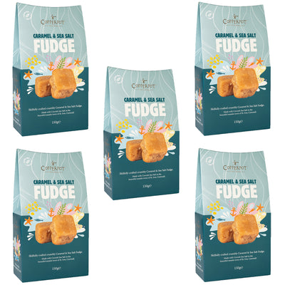 Copperpot Caramel and Sea Salt Butter Fudge Box 150g