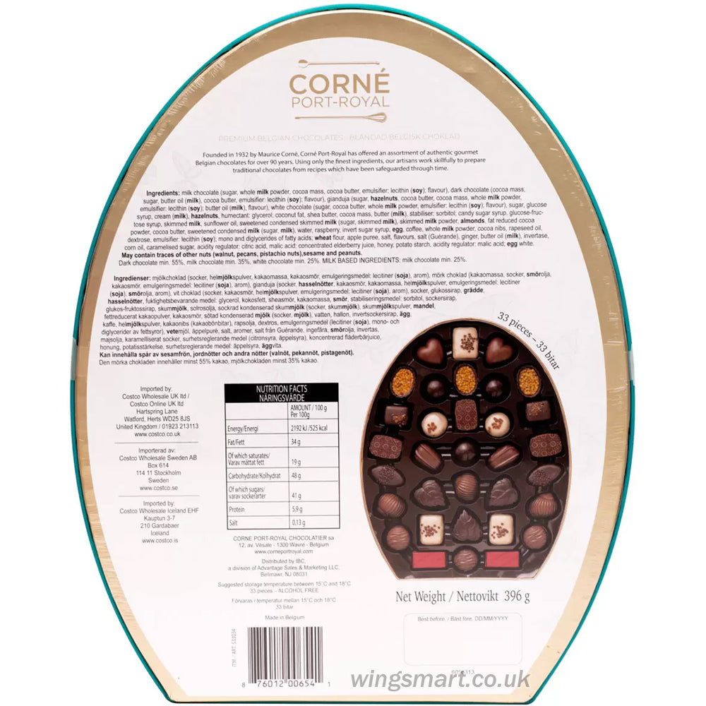 Corne Port-Royal Premium Belgian Chocolates Spring Box, 396g in 2 Colours