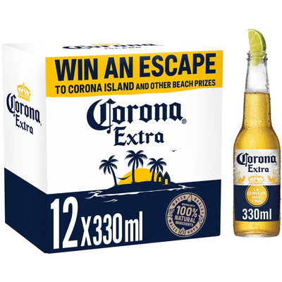 Corona Extra Premium Lager Beer Bottles 12x330ml