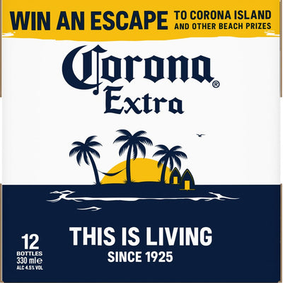 Corona Extra Premium Lager Beer Bottles 12x330ml