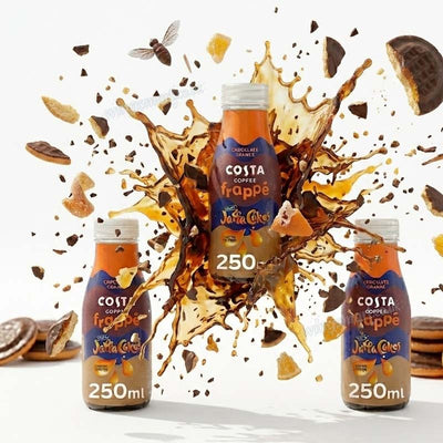 Costa Coffee Jaffa Cakes Chocolate Orange Frappe Iced Coffee 250ml Bottles (6 & 12 Pack)
