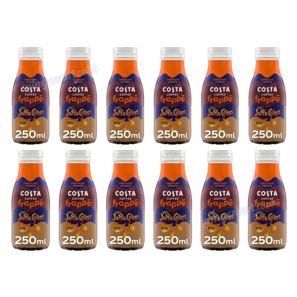 Costa Coffee Jaffa Cakes Chocolate Orange Frappe Iced Coffee 250ml Bottles (6 & 12 Pack)