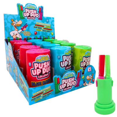 Crazy Candy Factory Push Up Duo Lollipop 12 x 24g