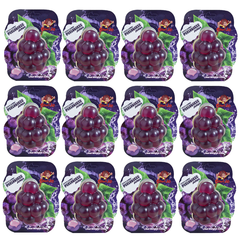 Crazy Jo Peelablezz Jumbo Gummy Candy 136g – Fruity Assorted Flavours