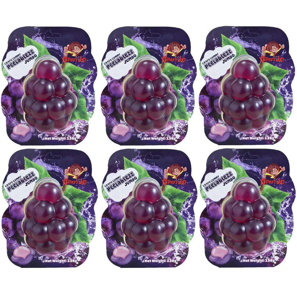 Crazy Jo Peelablezz Jumbo Gummy Candy 136g – Fruity Assorted Flavours