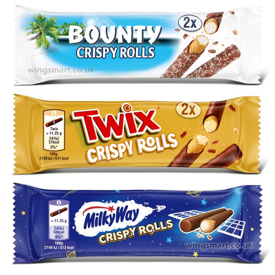 Milky Way, Bounty & Twix Crispy Rolls – Crunchy, Creamy, Chocolate Delight