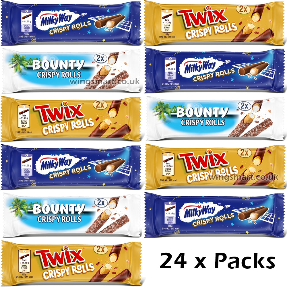 Milky Way, Bounty & Twix Crispy Rolls – Crunchy, Creamy, Chocolate Delight