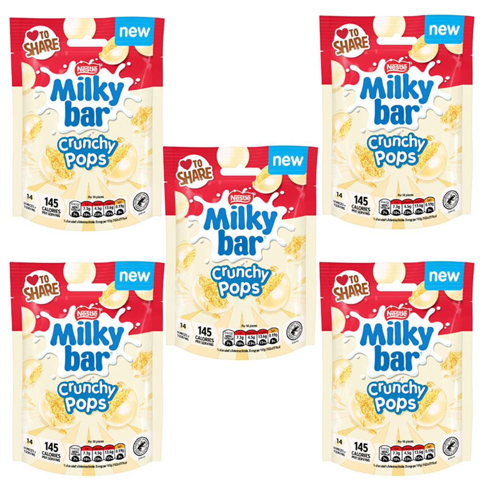 Milkybar Crunchy Pops White Chocolate Sharing Bag 90g