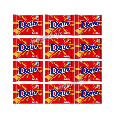 Daim Chocolate Bar 3 Pack x 28g – Delicious Milk Chocolate with Crunchy Almond Caramel Centre Treat