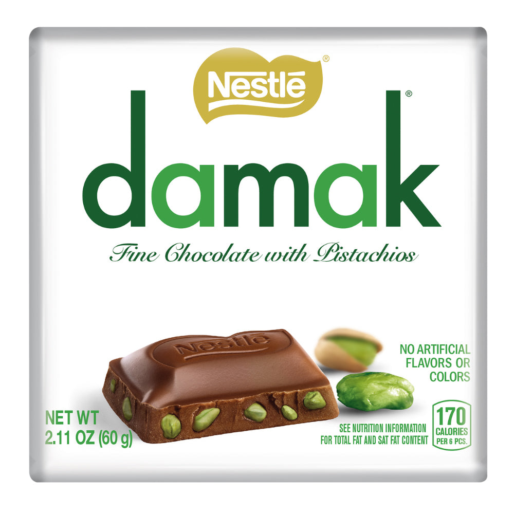 Nestle Damak Milk Chocolate With Pistachios Bar 60g – 6 Bars