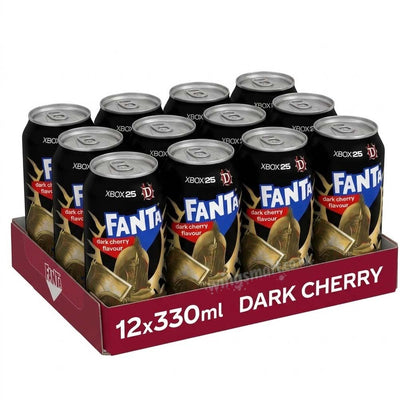 Fanta Dark Cherry Sparkling Soft Drink 330ml Cans (12 Pack / 24 Pack)