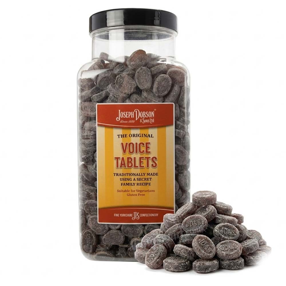 Dobsons Voice Tablets Herbal Boiled Sweets Jar 2.72kg