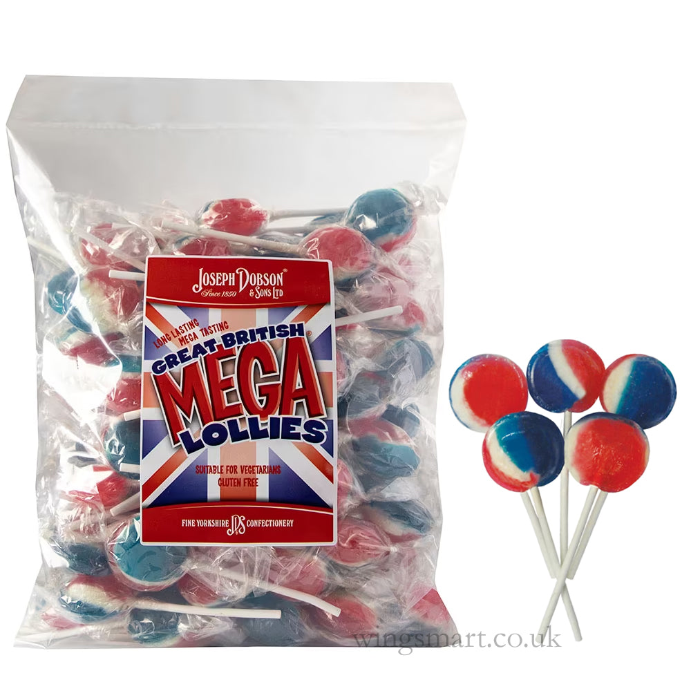 Dobsons Wrapped Variety Mega Lollies 1.9kg