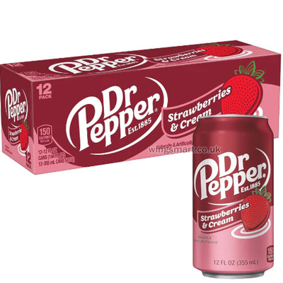 Dr Pepper Strawberries & Cream 12X355Ml