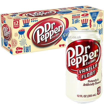 Dr Pepper Vanilla Soda Can 355ml – 12 Pack
