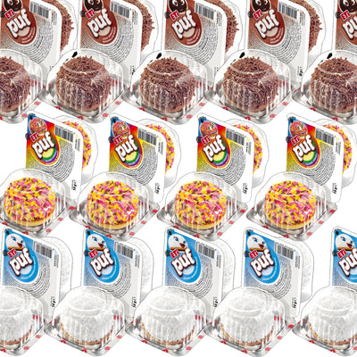 Eti Puf Mixed Flavours (Coconut, Cacao & Multicolor) 48 x 18g