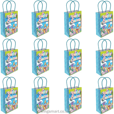 Easter Paper Bags with Handles (Pack of 12) – 16x22x9cm