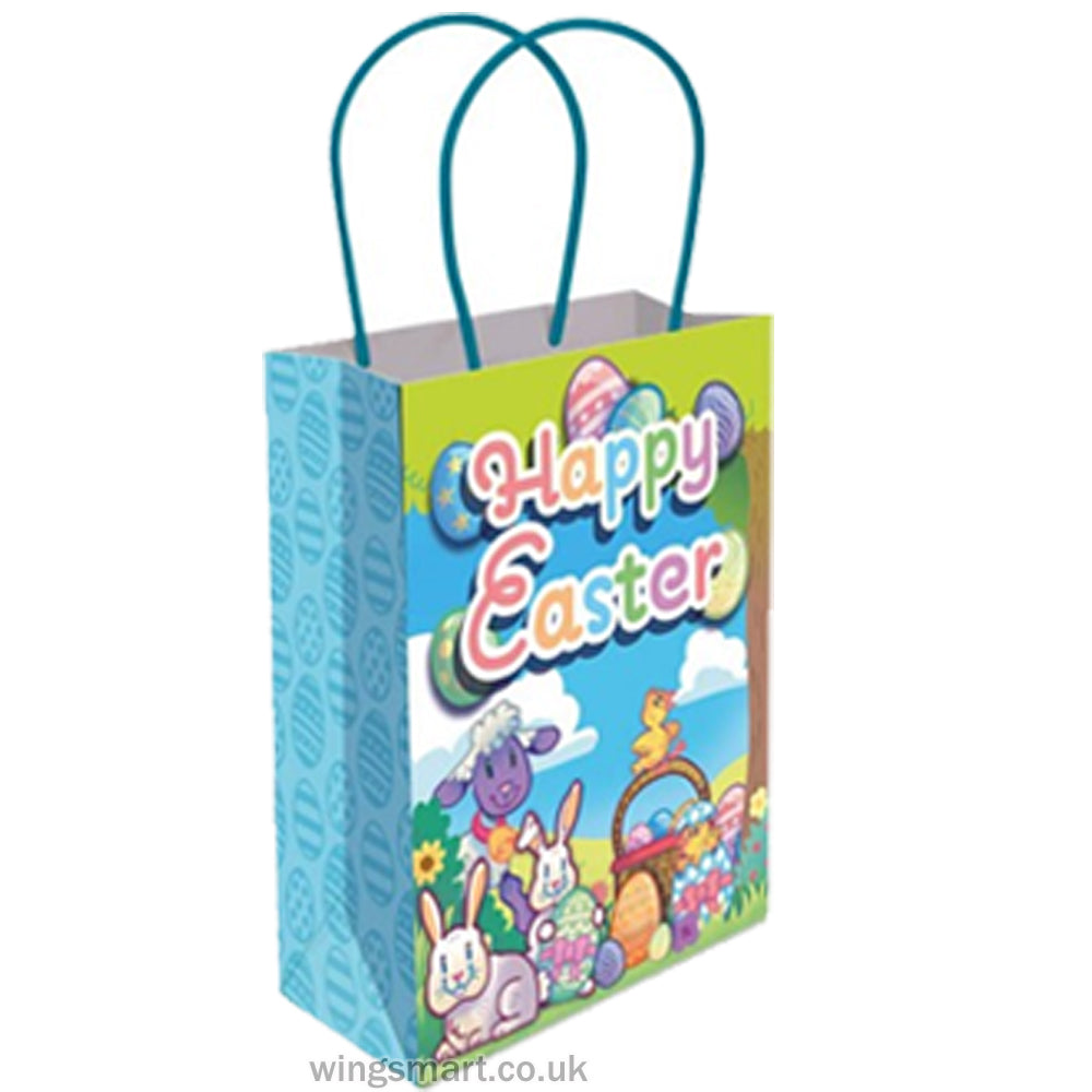 Easter Paper Bags with Handles (Pack of 12) – 16x22x9cm