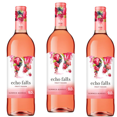Echo Falls Summer Berries Fruit Fusion 75cl (Pack of 3)