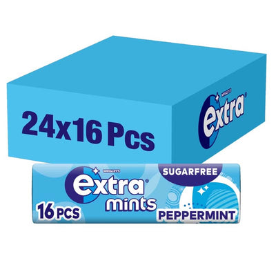 Extra Mints Sugar Free Peppermint 16 Pieces Box of 24