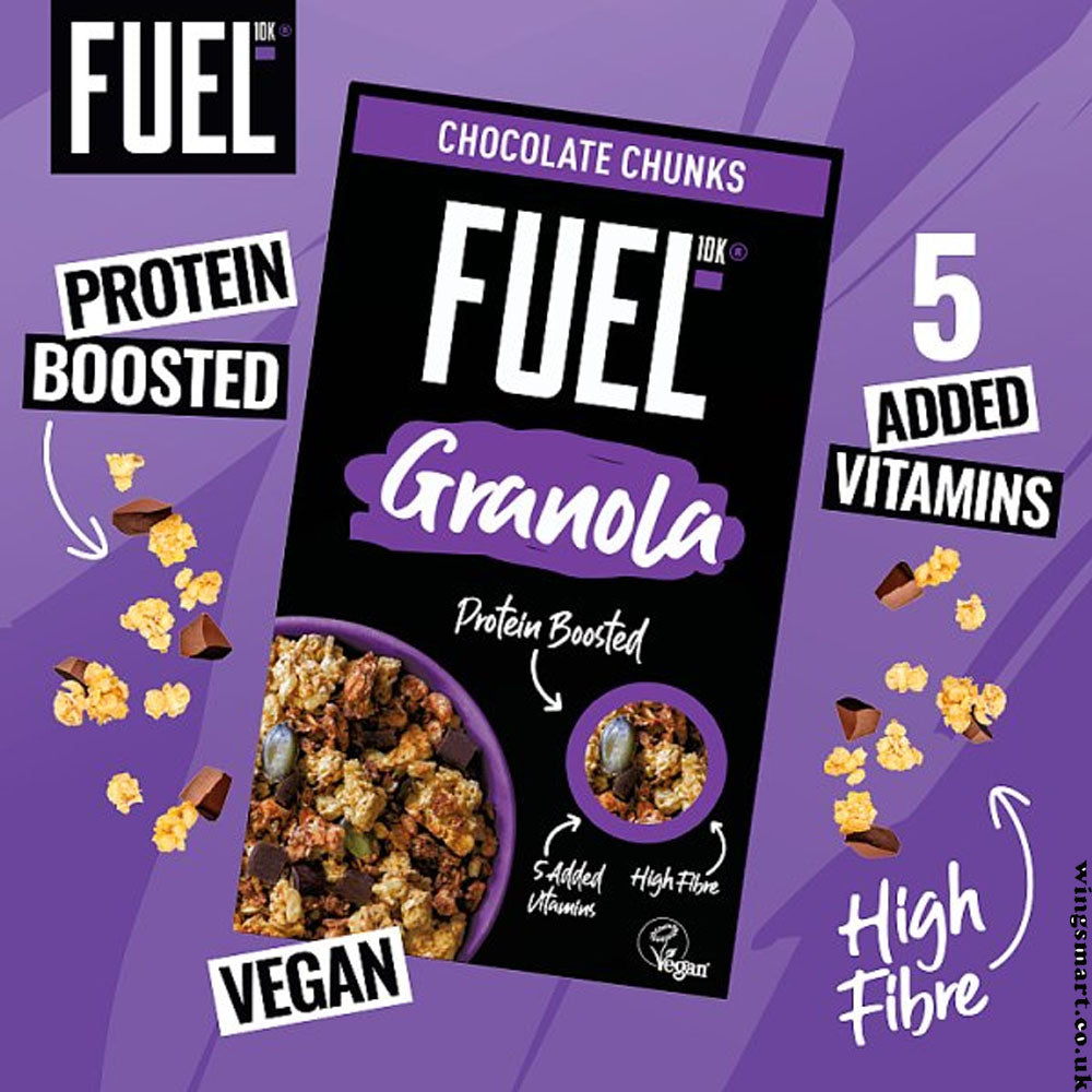 FUEL10K Chocolate Chunks Protein Granola Breakfast Cereal 400g