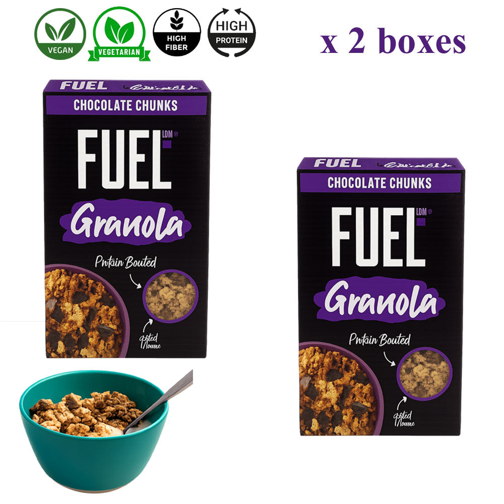 FUEL10K Chocolate Chunks Protein Granola Breakfast Cereal 400g