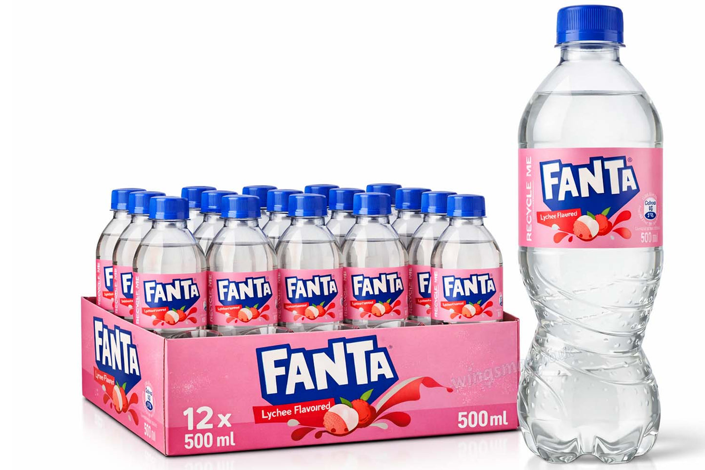 Fanta Lychee Flavoured Drink – 12 x 500ml Bottles - China Edition