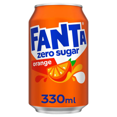 Fanta Orange Zero Cans 24 x 330ml