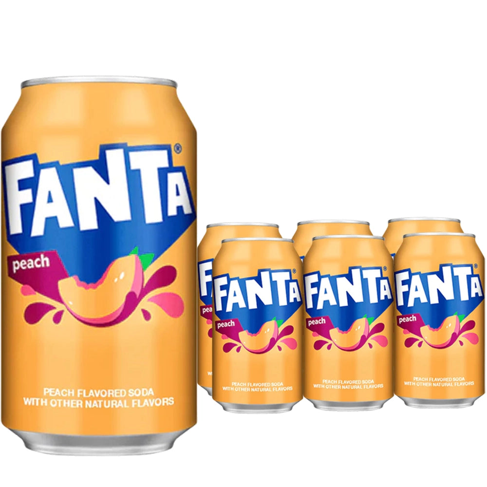 Fanta Peach Soda Can 355Ml WingsMart Fanta Peach Soda Can 355Ml WingsMart