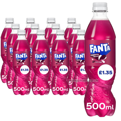 Fanta Raspberry Zero 12 x 500ml PMP