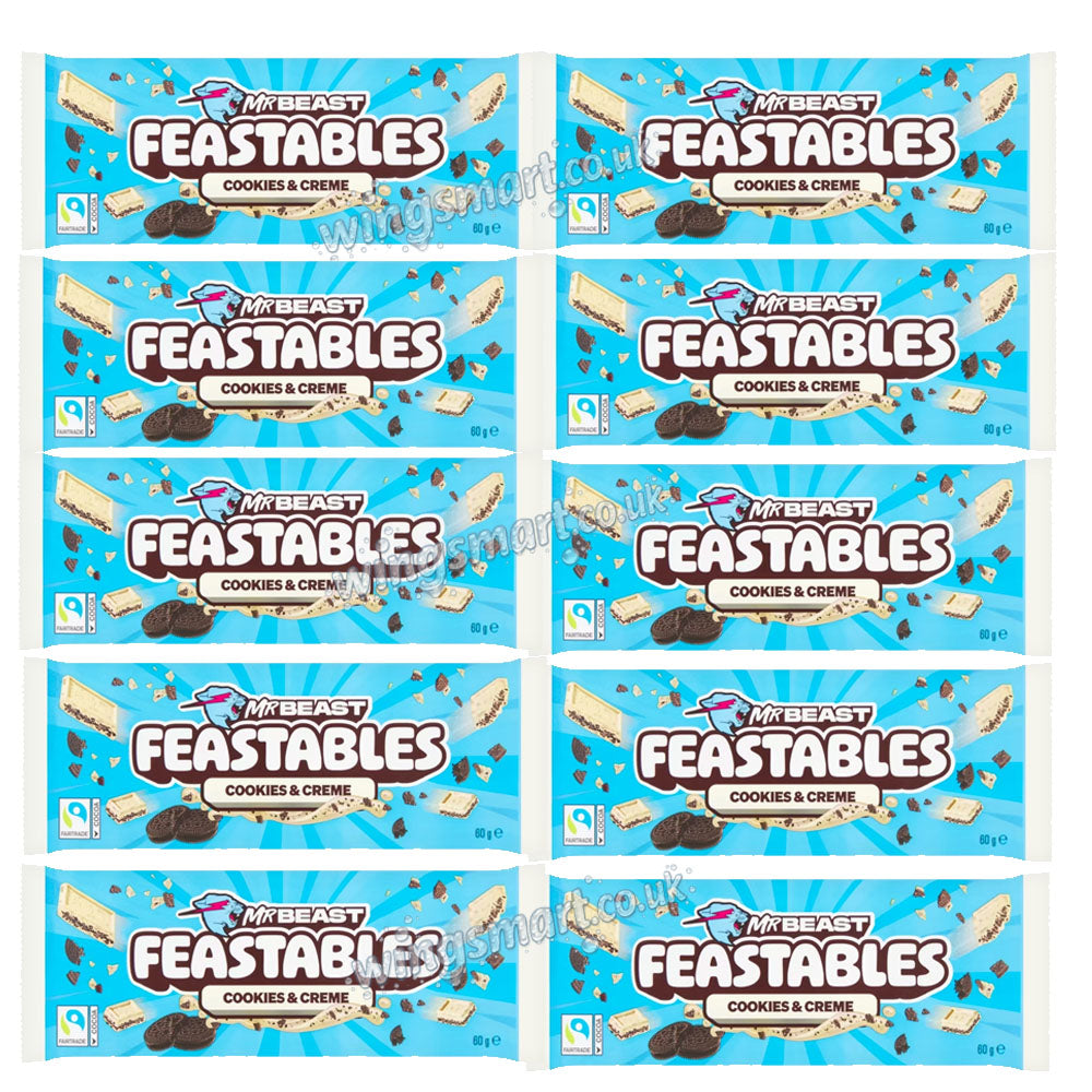 Feastables MrBeast Milk Chocolate Bars - Variety of Flavours 60g