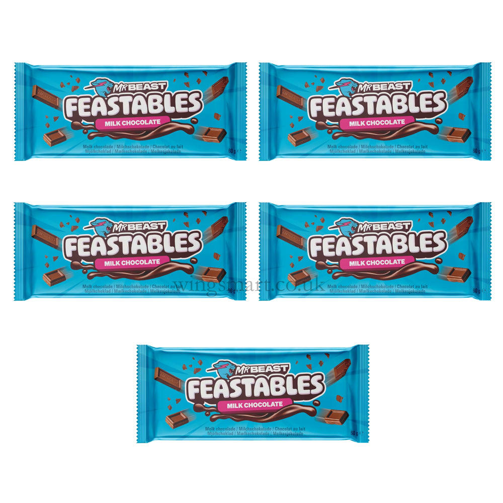 Feastables MrBeast Milk Chocolate Bars - Variety of Flavours 60g