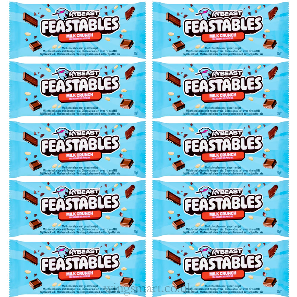 Feastables MrBeast Milk Chocolate Bars - Variety of Flavours 60g