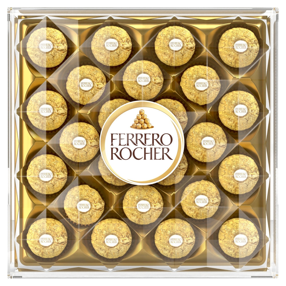 Ferrero Rocher Milk Chocolate Hazelnut Pralines Gift Box of Chocolates 24 Pieces 300g