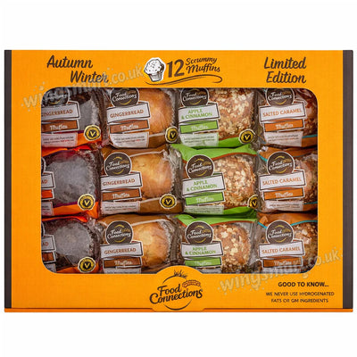 Food Connections Autumn Winter Scrummy Muffins - Box of 12 (Limited Edition)