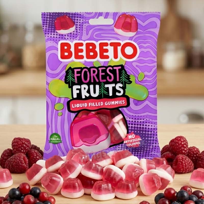 Bebeto Forest Fruits Liquid Filled Gummies 130g (Pack of 10)
