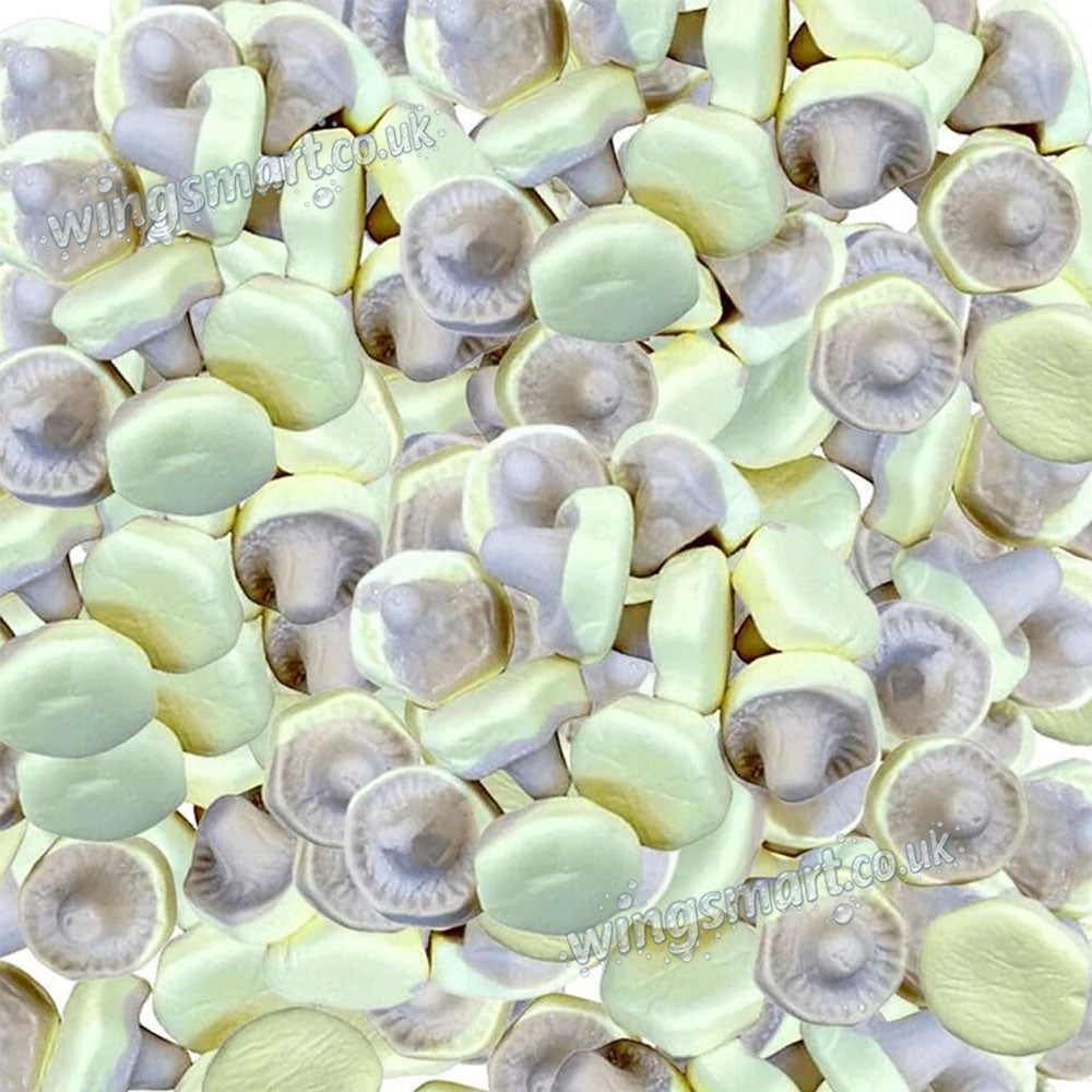 Mushrooms Foam Sweets Collections- Bubblegum Banana Caramel Swedish Caramel Pick and Mix