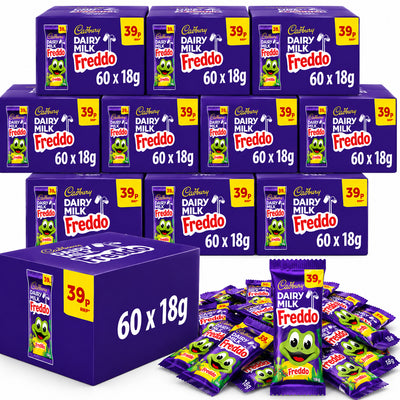 Cadbury Dairy Milk Freddo Chocolate Bar 18g – 10 Boxes (600 Bars) 39p PMP