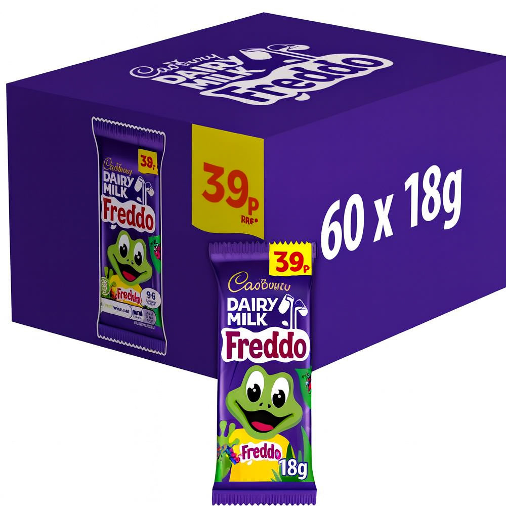 Cadbury Dairy Milk Freddo Chocolate Bar 18g PMP (Box of 60)