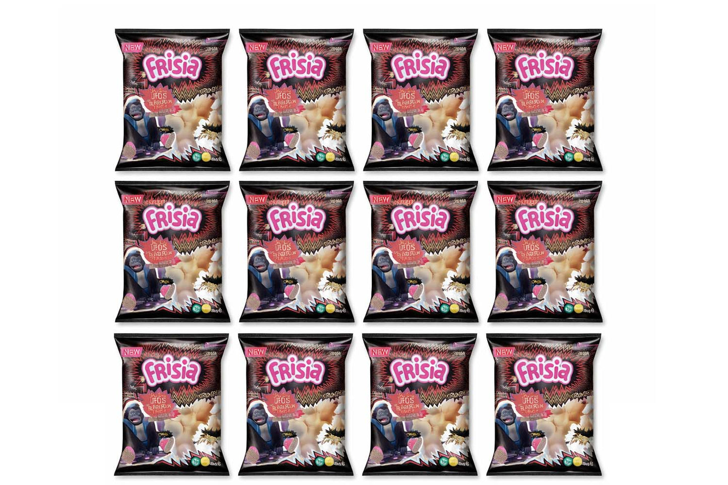 Frisia Crunchy UFOs Cola Flavour 36g – 12 Pack Retro Sherbet Wafers