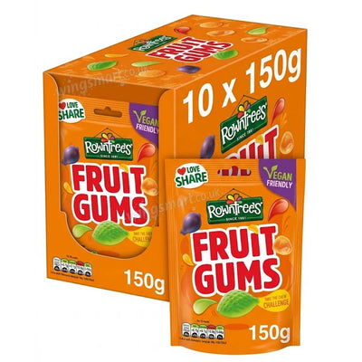 Rowntree’s Fruit Gums 150g Sharing Pouch – Pack of 10