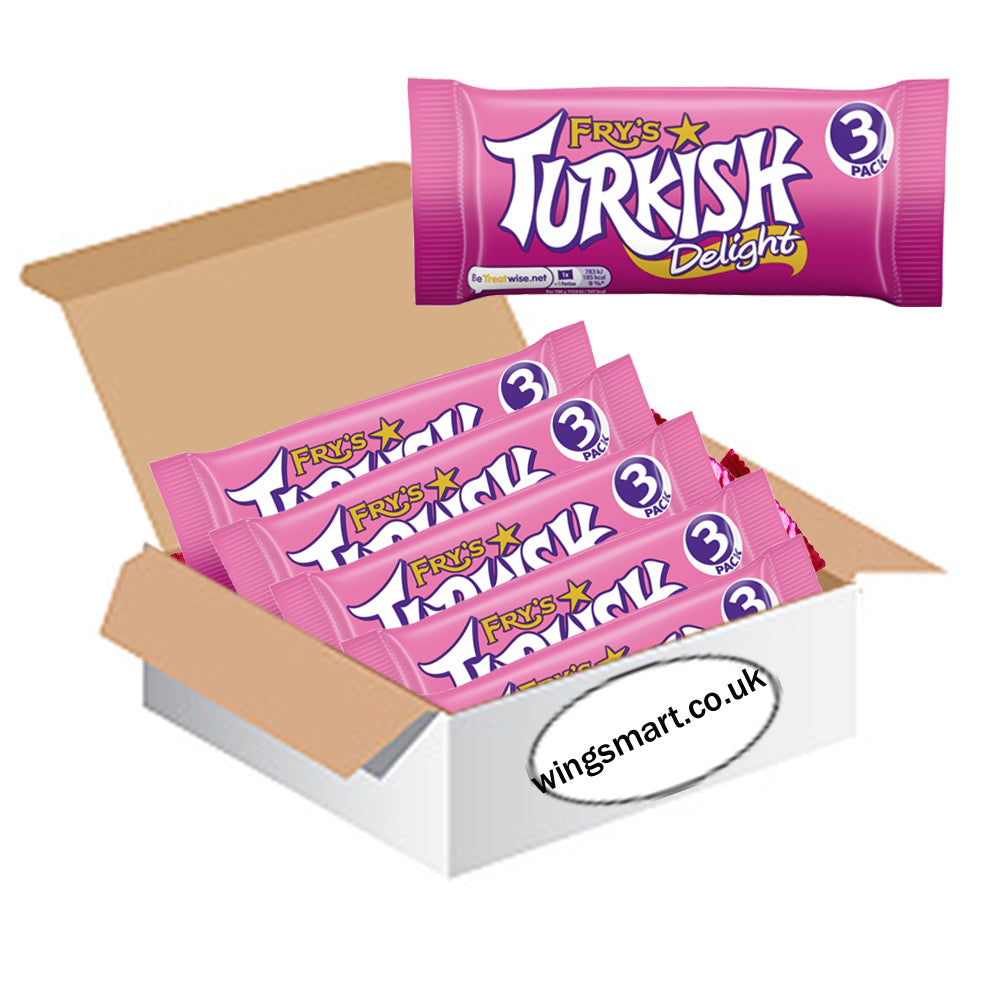 Fry's Turkish Delight Chocolate Bar 3 Pack 153g
