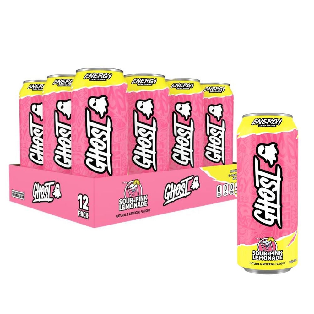 Ghost Energy Sour Pink Lemonade Energy Sugar free Drink 500ml